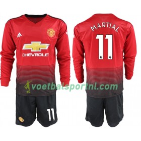Manchester United MARTIAL 11 Kind Thuis Tenue 2018-19 L/S